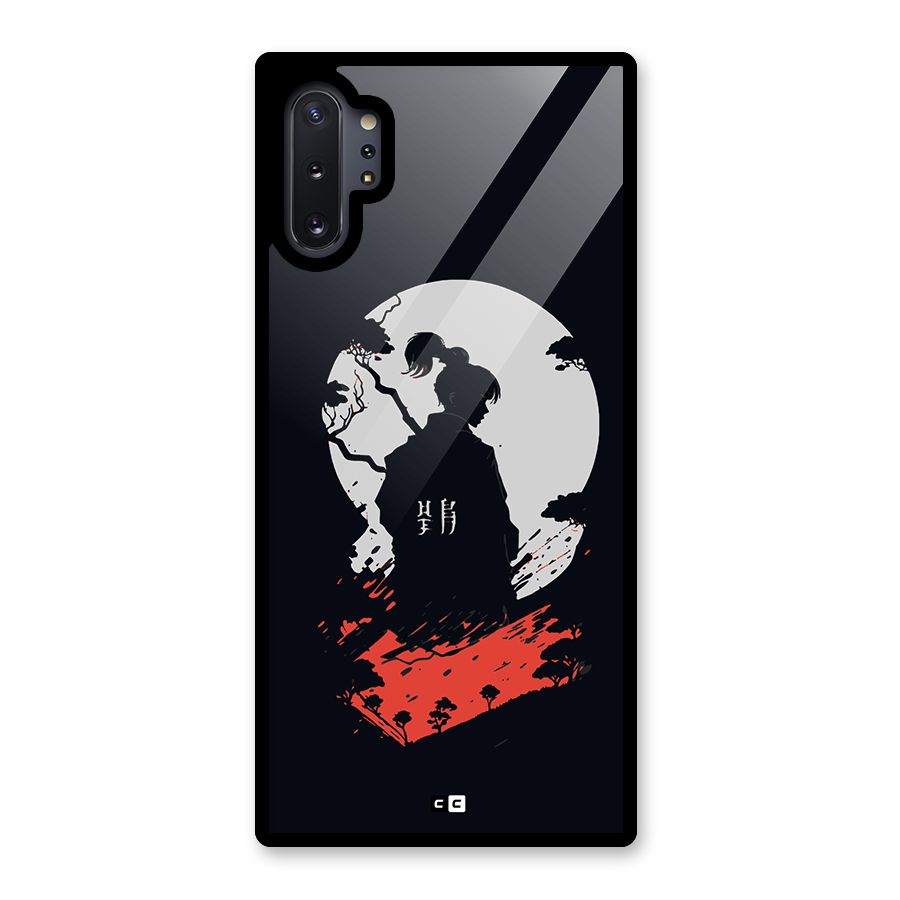 Japanese Warrior Glass Back Case for Galaxy Note 10 Plus