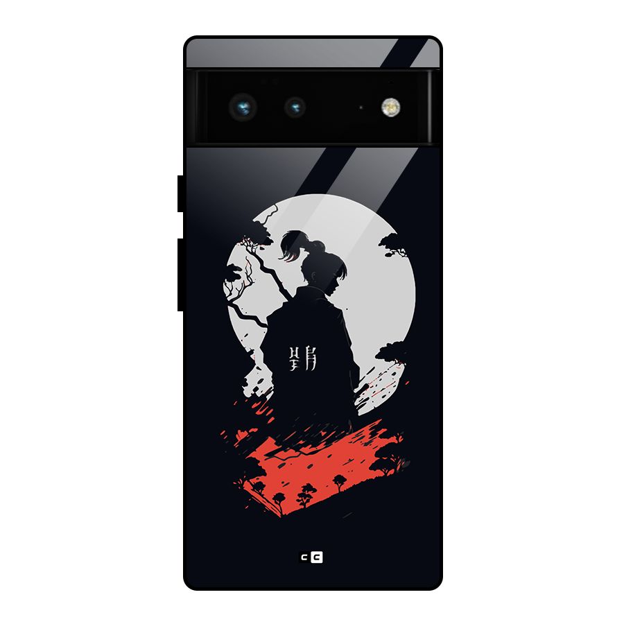 Japanese Warrior Glass Back Case for Google Pixel 6