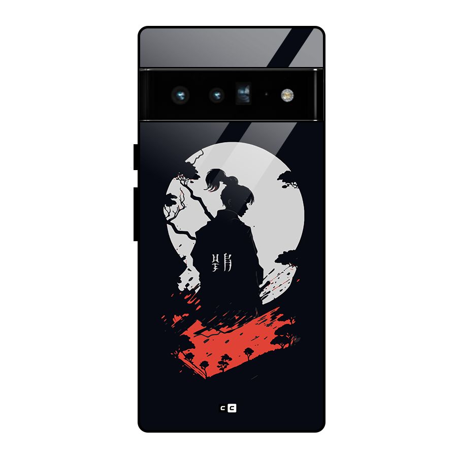 Japanese Warrior Glass Back Case for Google Pixel 6 Pro