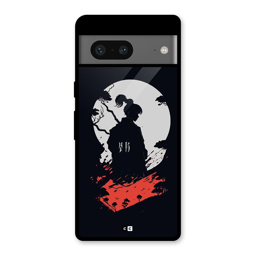 Japanese Warrior Glass Back Case for Google Pixel 7