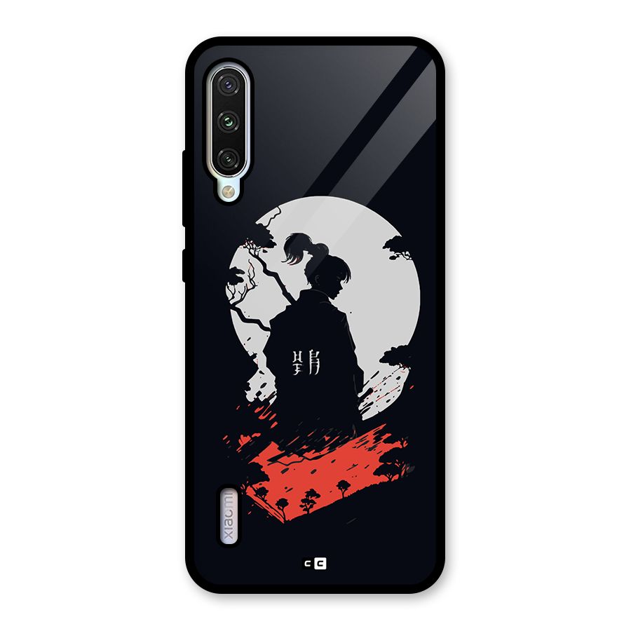 Japanese Warrior Glass Back Case for Mi A3