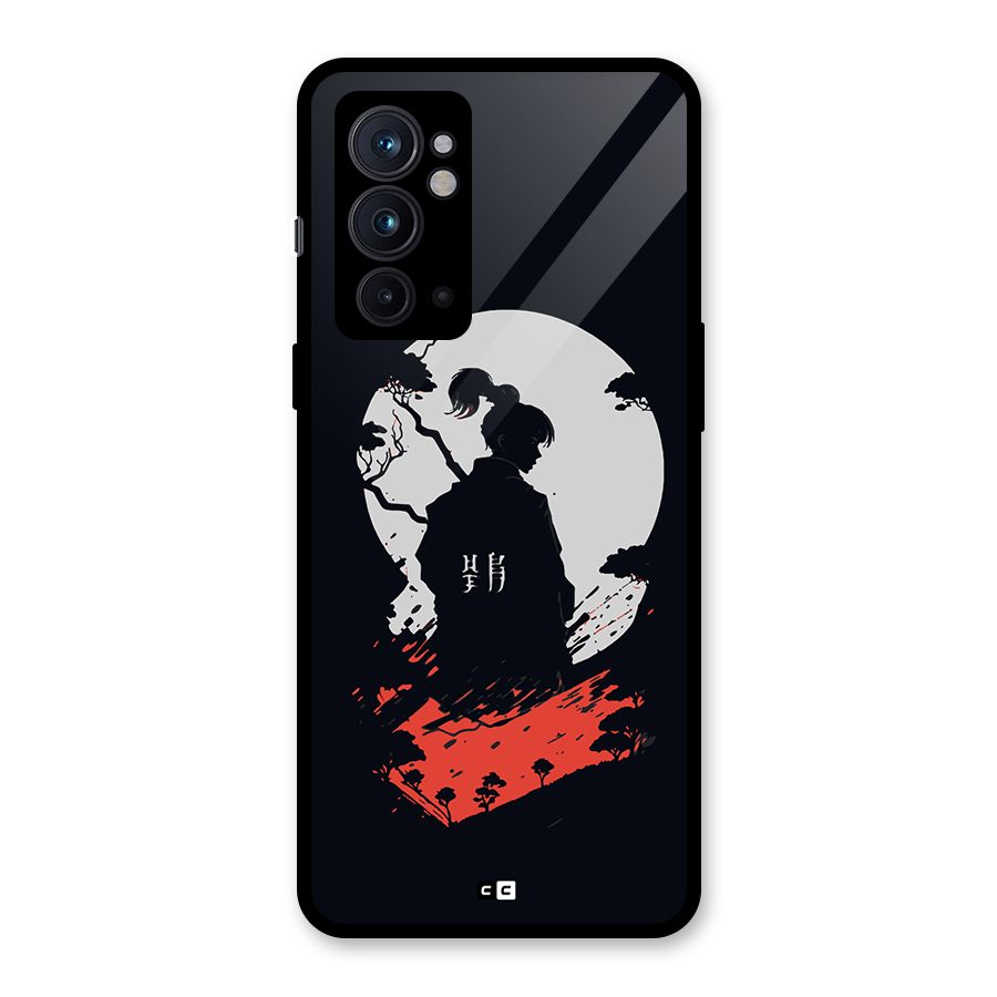 Japanese Warrior Glass Back Case for OnePlus 9RT 5G