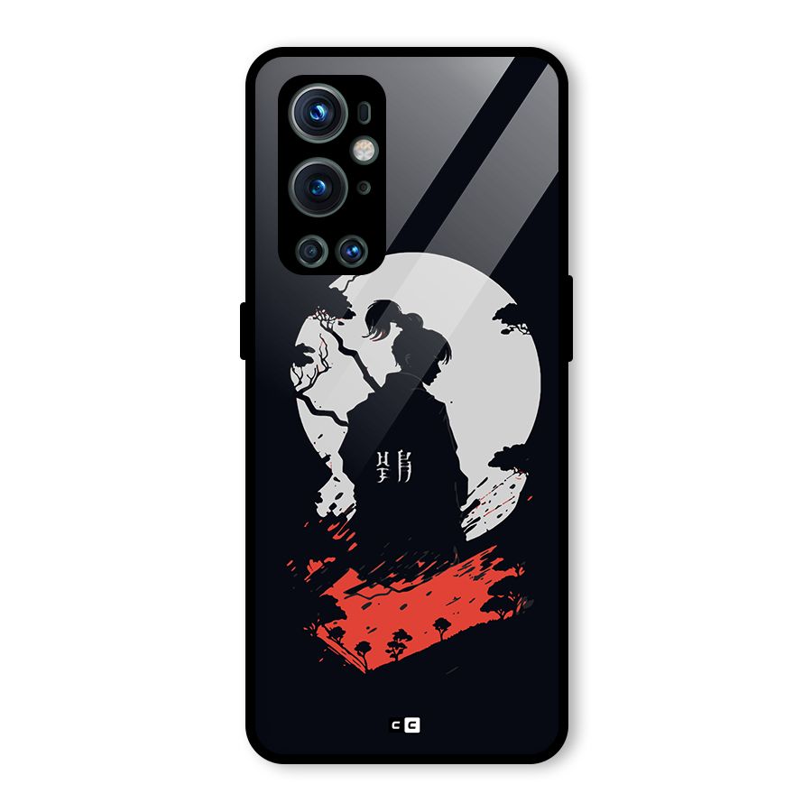 Japanese Warrior Glass Back Case for OnePlus 9 Pro