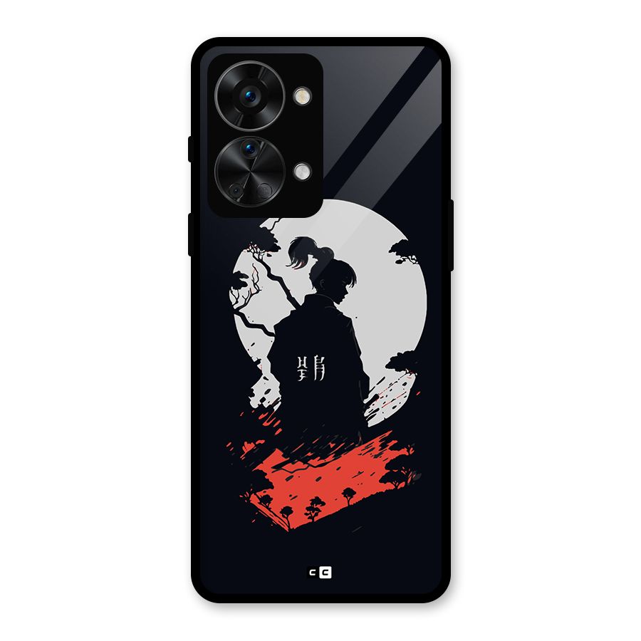 Japanese Warrior Glass Back Case for OnePlus Nord 2T