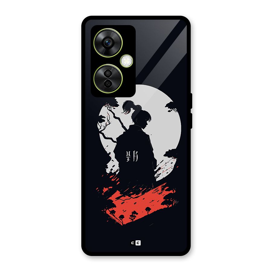 Japanese Warrior Glass Back Case for OnePlus Nord CE 3 Lite