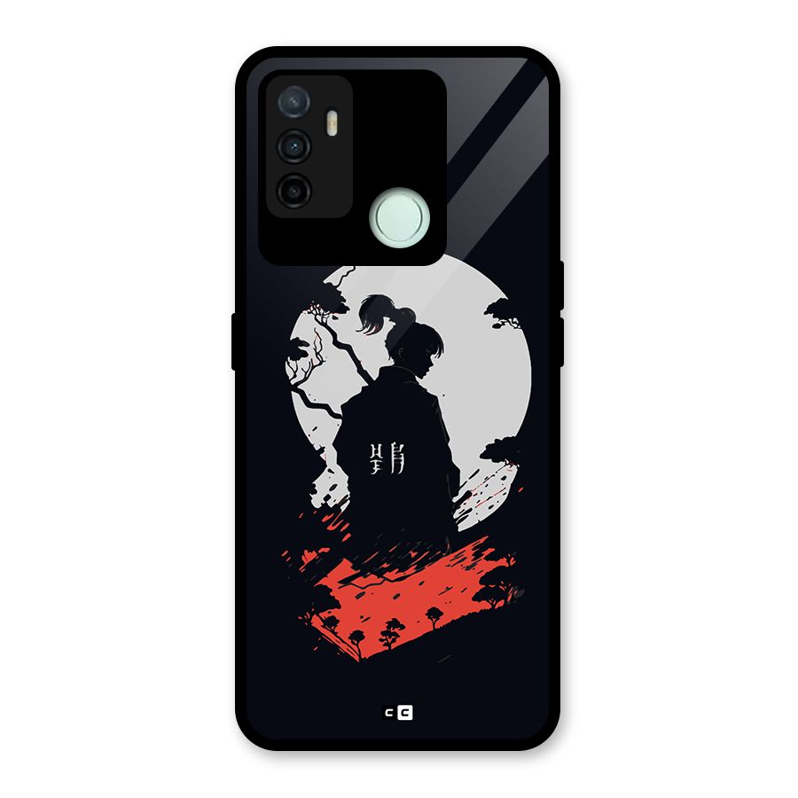 Japanese Warrior Glass Back Case for Oppo A53