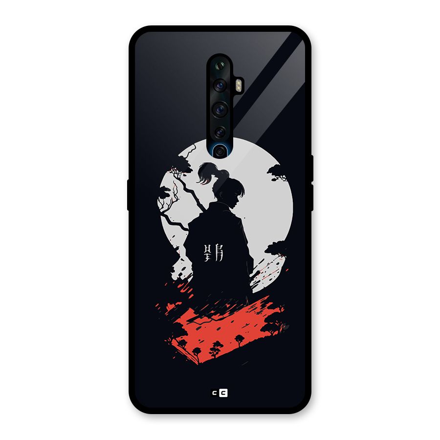 Japanese Warrior Glass Back Case for Oppo Reno2 Z