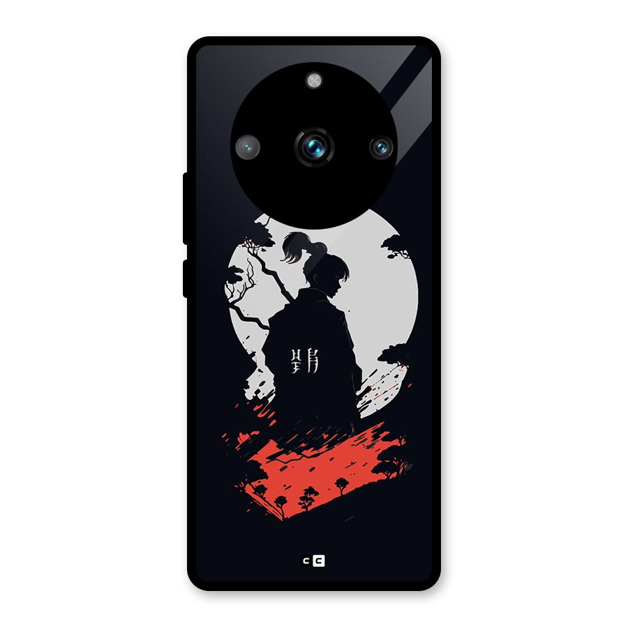 Japanese Warrior Glass Back Case for Realme 11 Pro Plus