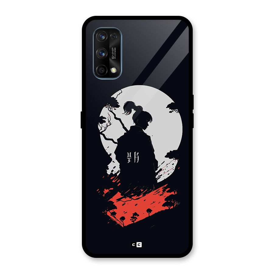 Japanese Warrior Glass Back Case for Realme 7 Pro