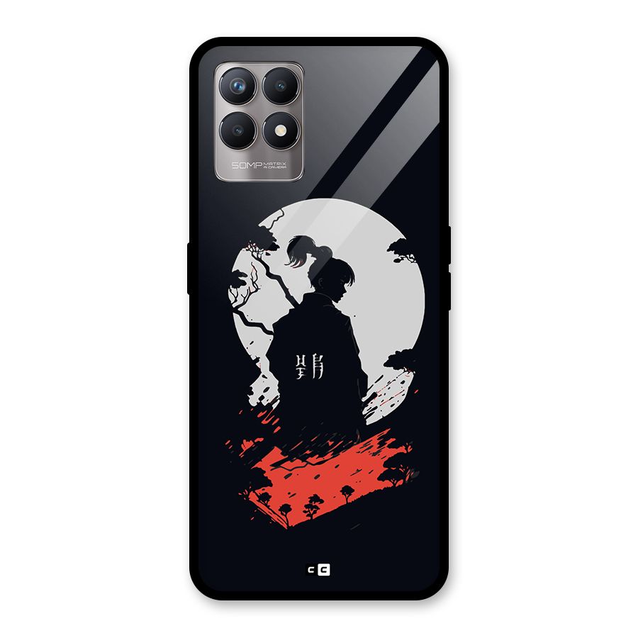Japanese Warrior Glass Back Case for Realme 8i