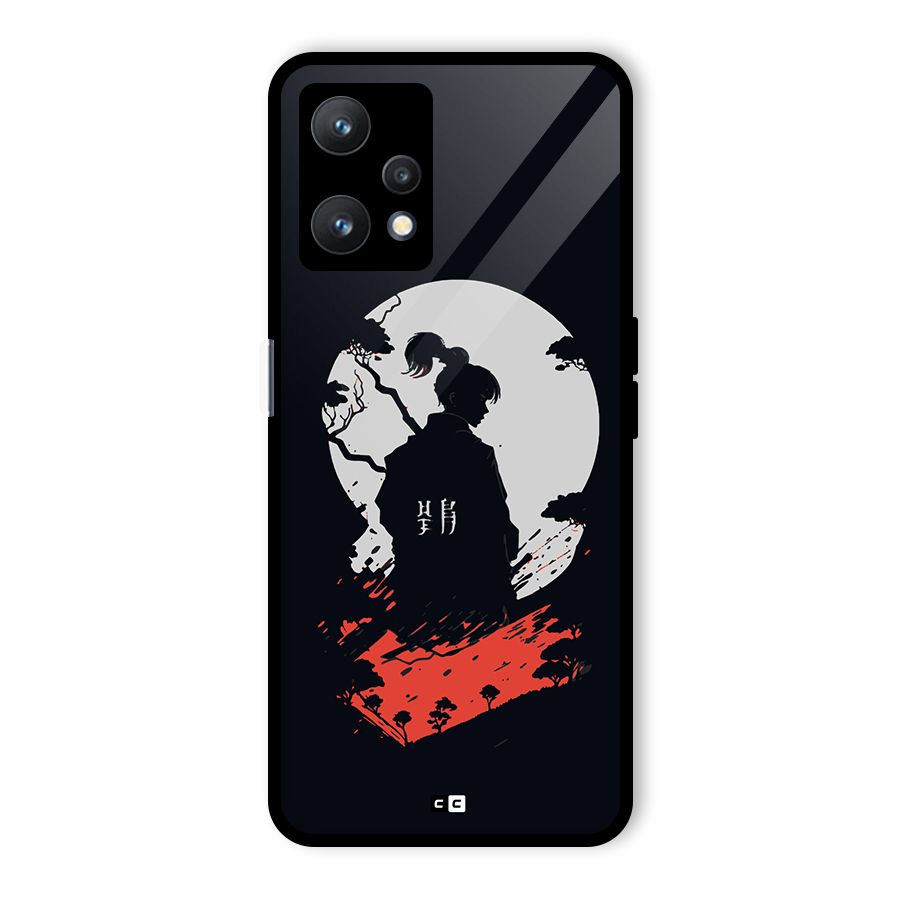 Japanese Warrior Glass Back Case for Realme 9 Pro 5G