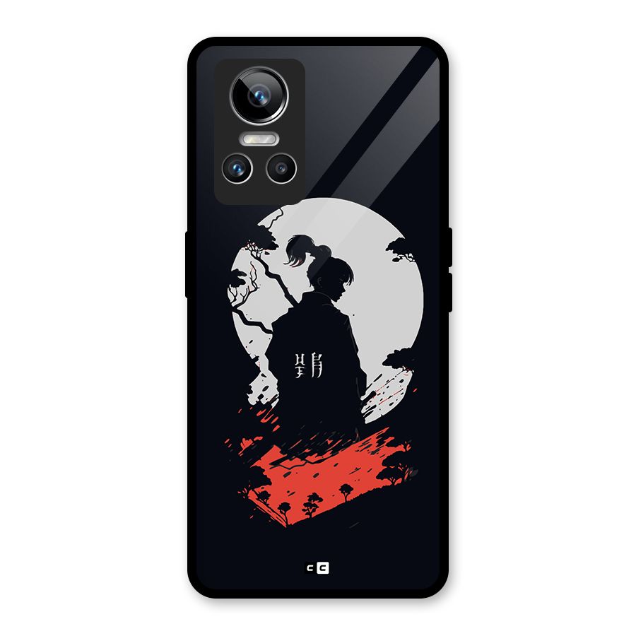 Japanese Warrior Glass Back Case for Realme GT Neo 3