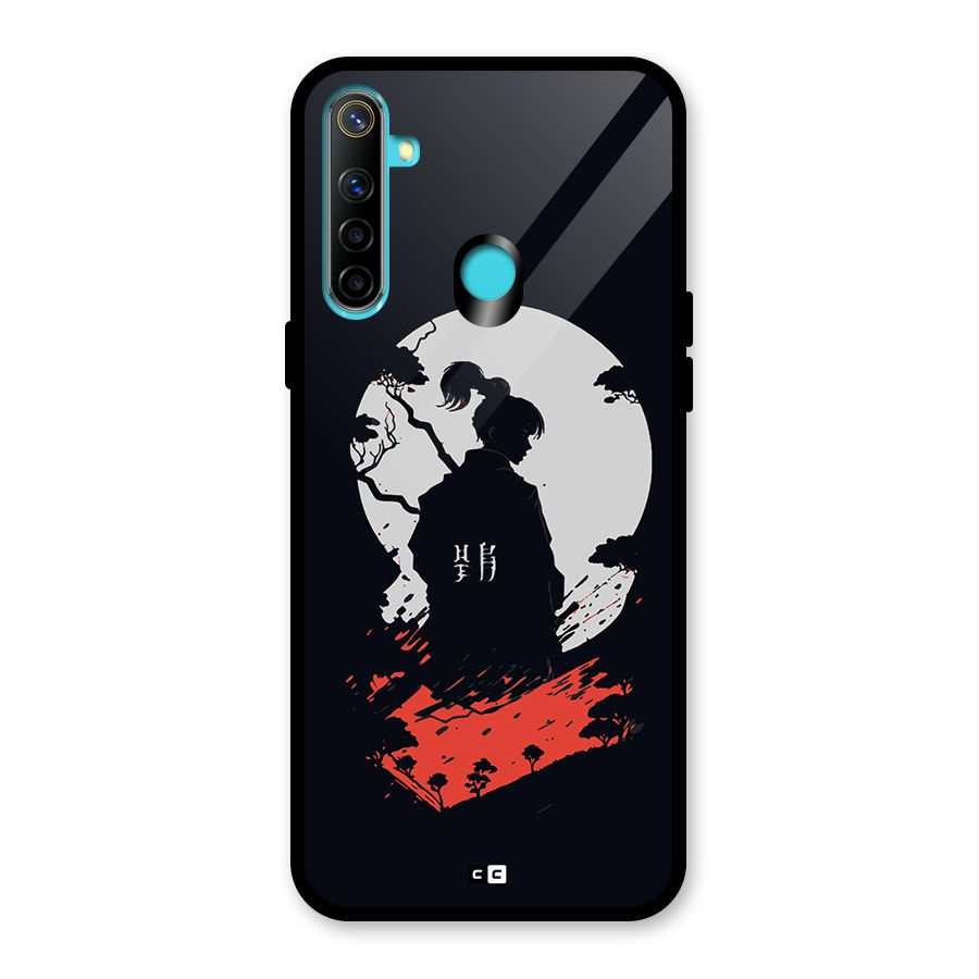 Japanese Warrior Glass Back Case for Realme Narzo 10