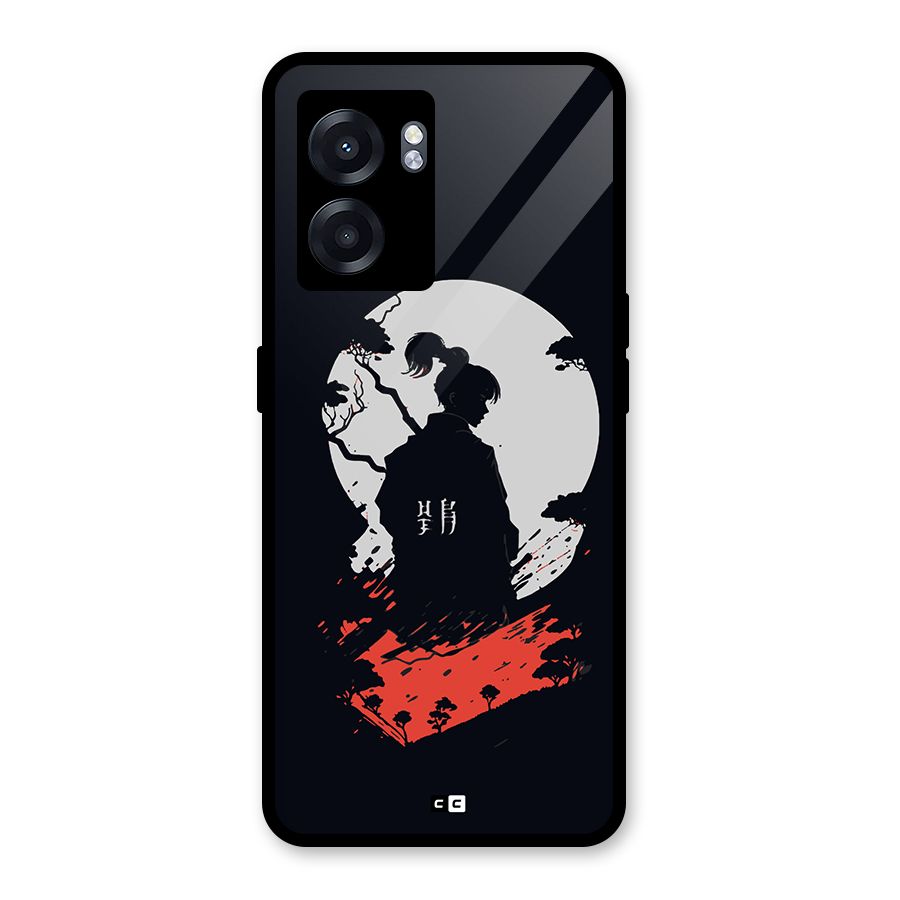 Japanese Warrior Glass Back Case for Realme Narzo 50 5G