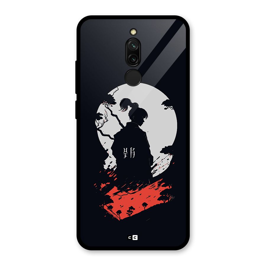 Japanese Warrior Glass Back Case for Redmi 8
