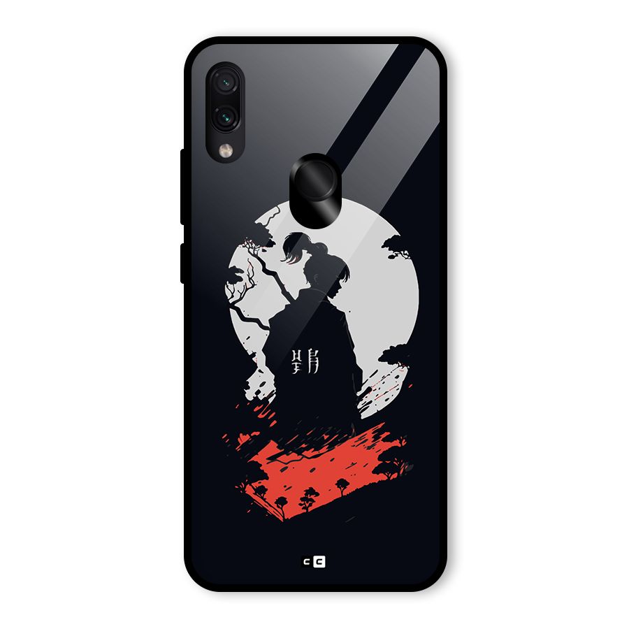 Japanese Warrior Glass Back Case for Redmi Note 7 Pro