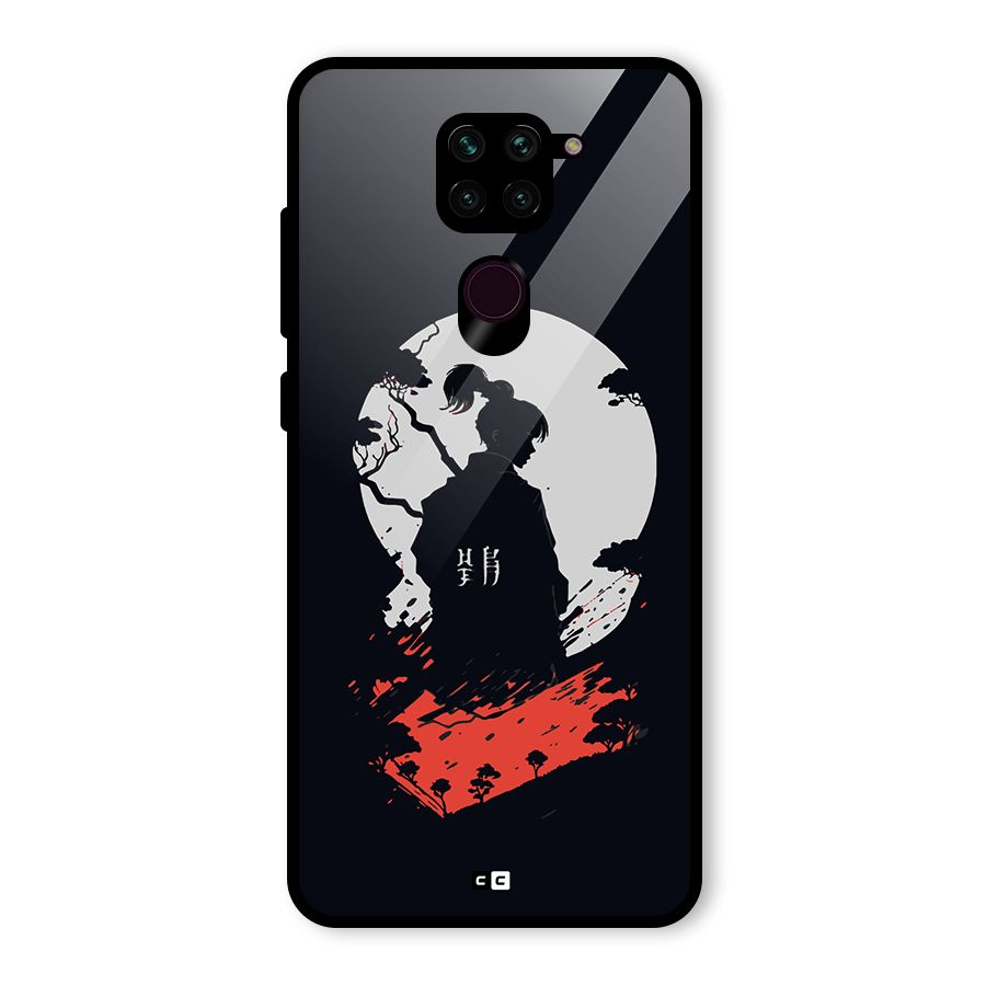 Japanese Warrior Glass Back Case for Redmi Note 9