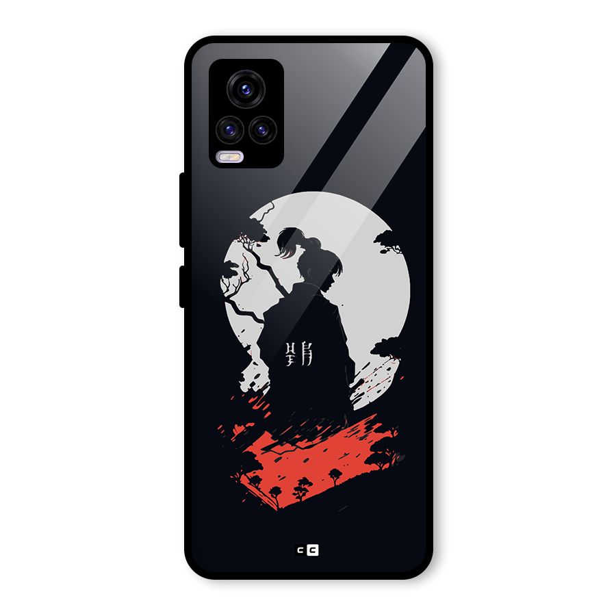 Japanese Warrior Glass Back Case for Vivo V20 2021