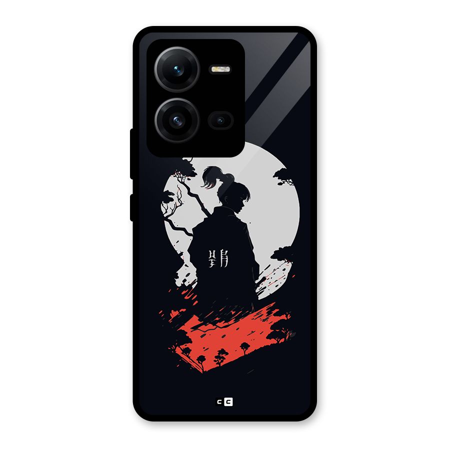Japanese Warrior Glass Back Case for Vivo V25