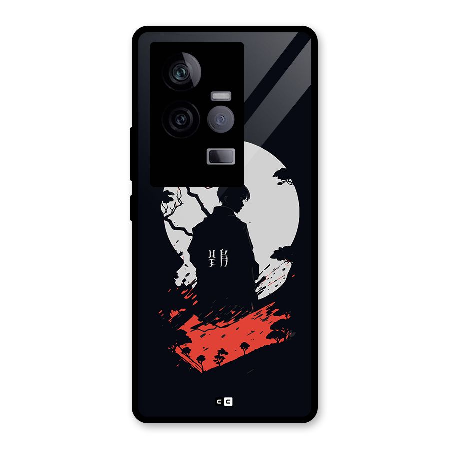 Japanese Warrior Glass Back Case for Vivo iQOO 11 5G
