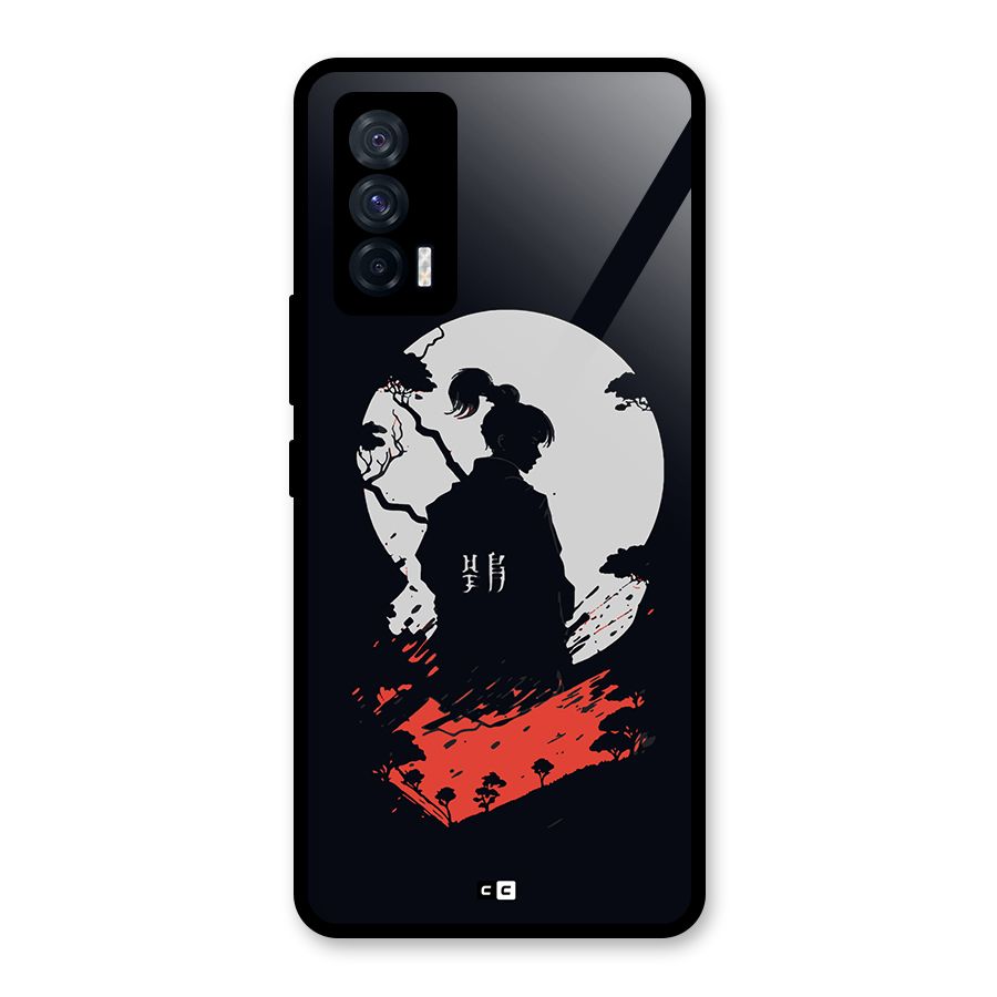 Japanese Warrior Glass Back Case for Vivo iQOO 7 5G
