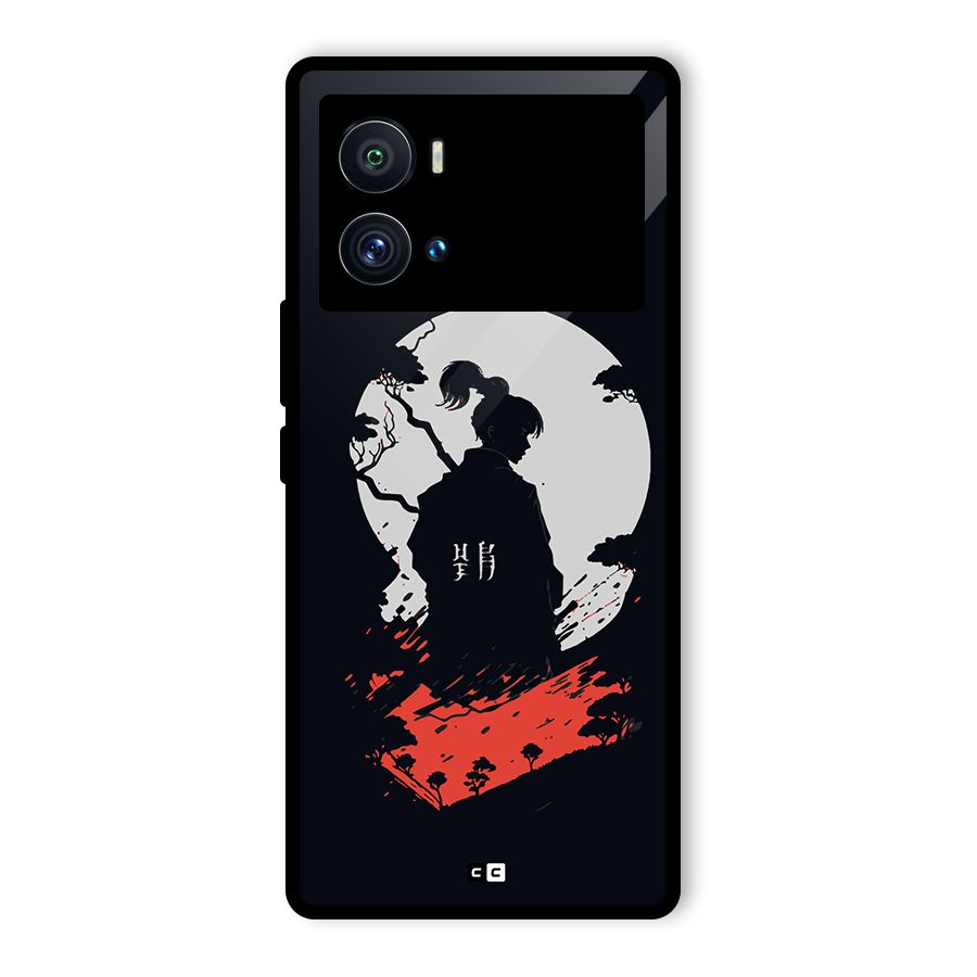 Japanese Warrior Glass Back Case for Vivo iQOO 9 Pro