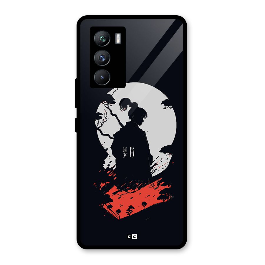 Japanese Warrior Glass Back Case for Vivo iQOO 9 SE