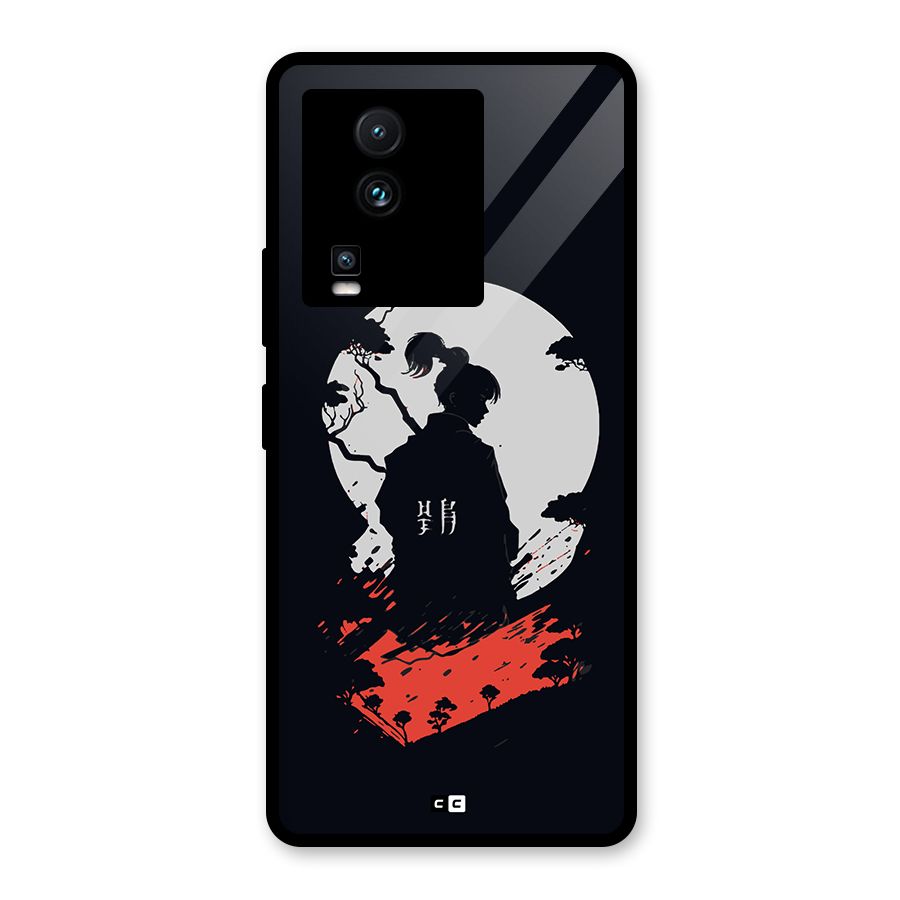Japanese Warrior Glass Back Case for Vivo iQOO Neo 7