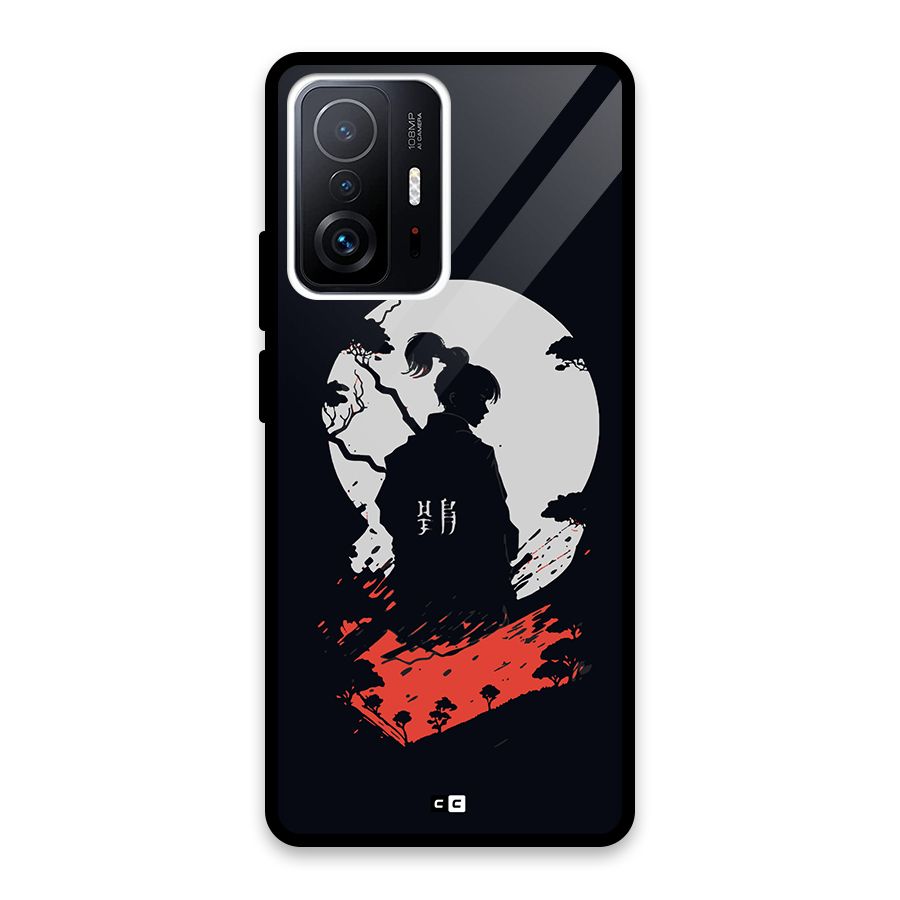 Japanese Warrior Glass Back Case for Xiaomi 11T Pro