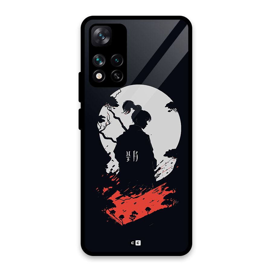 Japanese Warrior Glass Back Case for Xiaomi 11i HyperCharge 5G