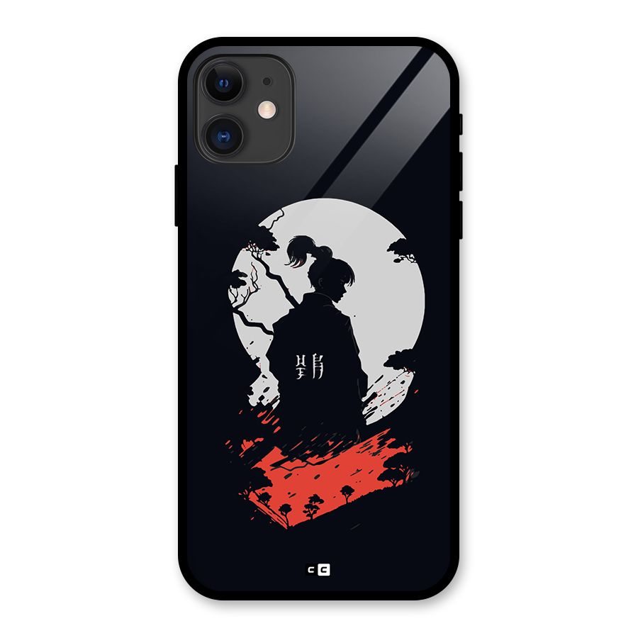 Japanese Warrior Glass Back Case for iPhone 11