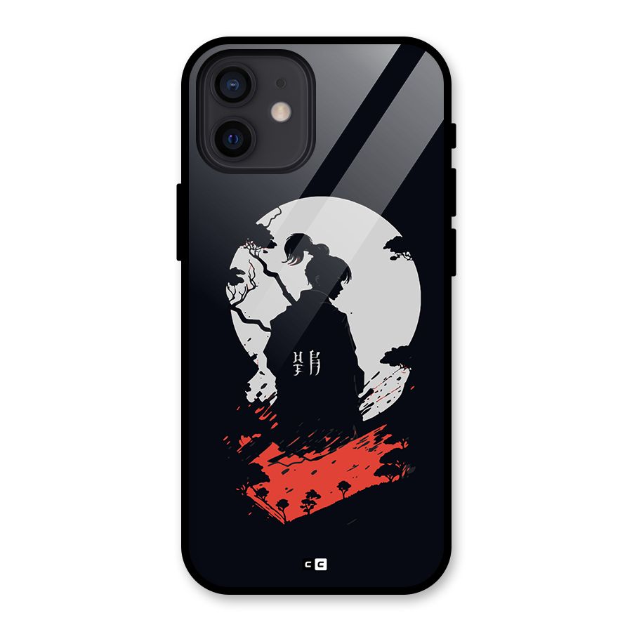 Japanese Warrior Glass Back Case for iPhone 12