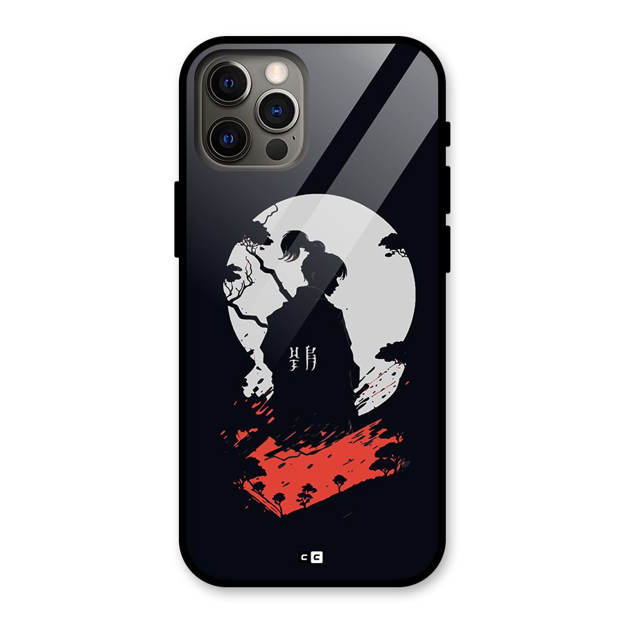 Japanese Warrior Glass Back Case for iPhone 12 Pro