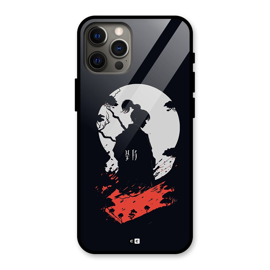 Japanese Warrior Glass Back Case for iPhone 12 Pro Max