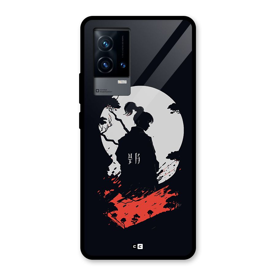 Japanese Warrior Glass Back Case for iQOO 9 5G