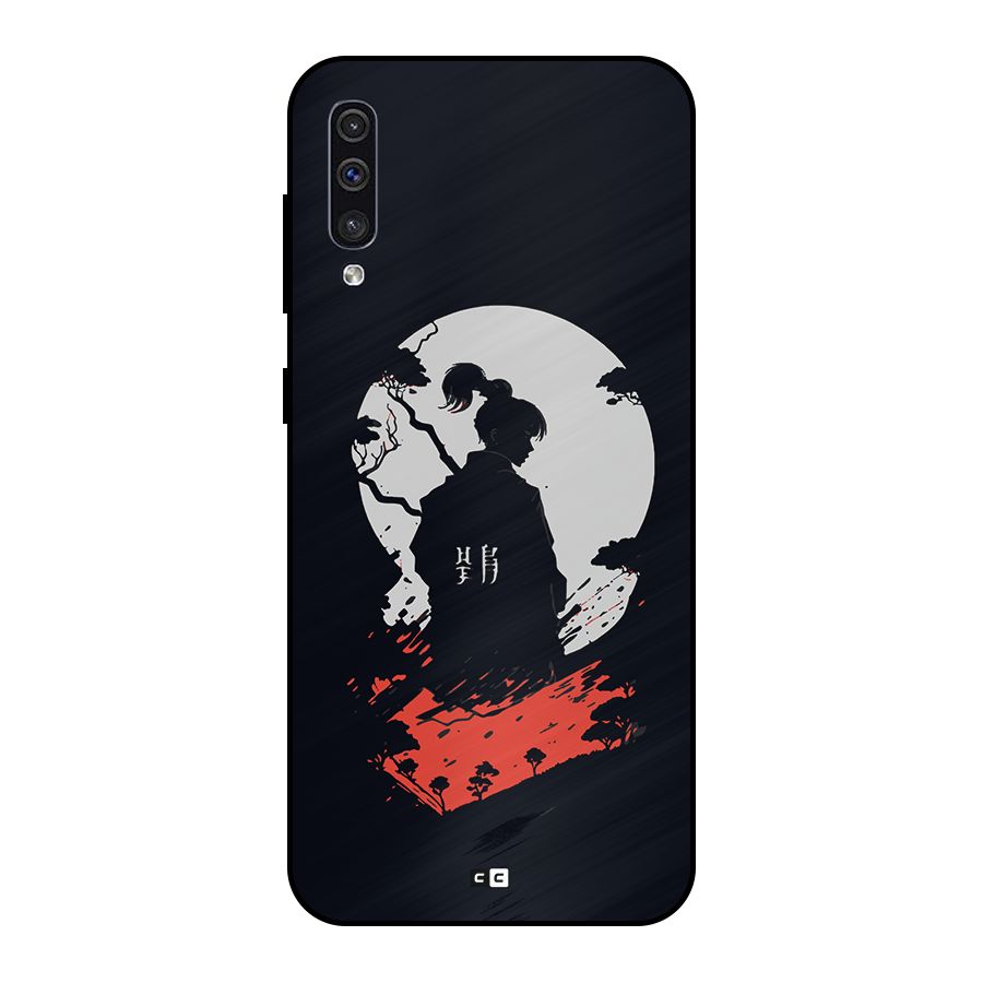 Japanese Warrior Metal Back Case for Galaxy A50s