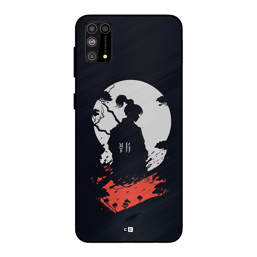 Japanese Warrior Metal Back Case for Galaxy F41