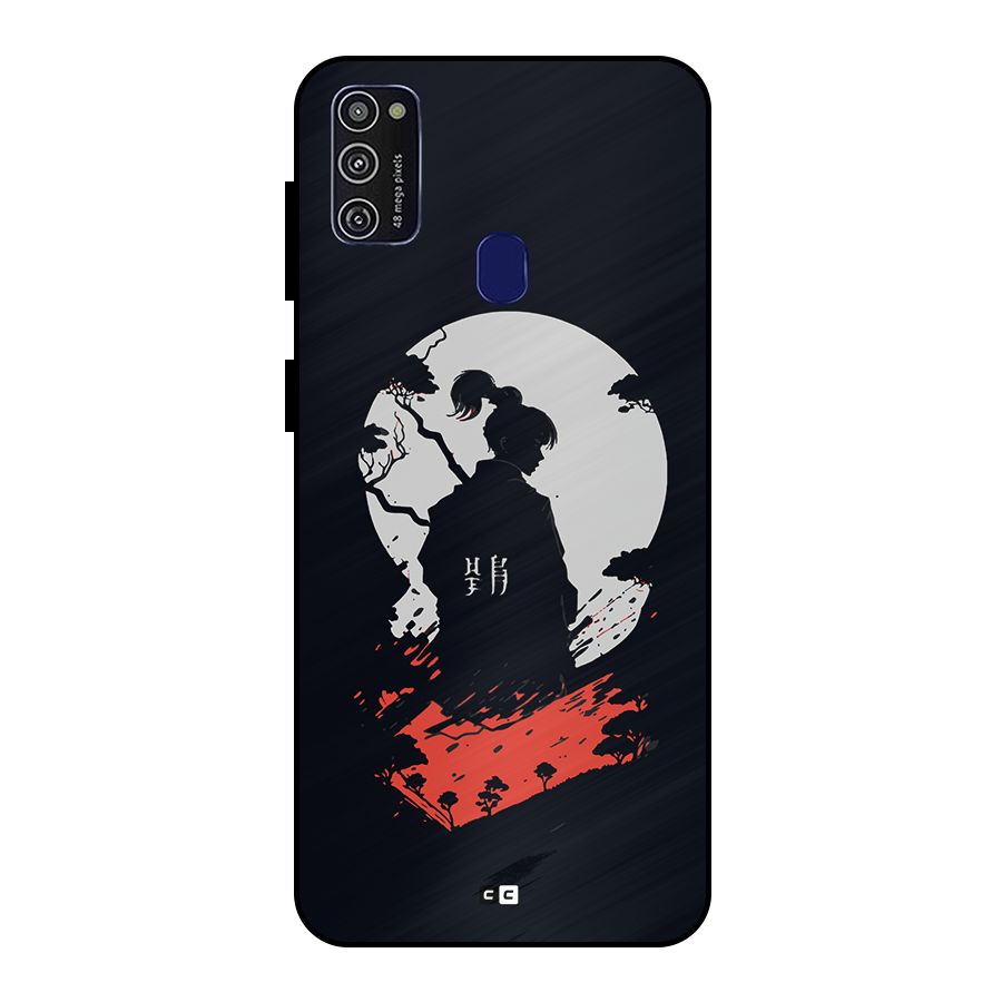 Japanese Warrior Metal Back Case for Galaxy M30s