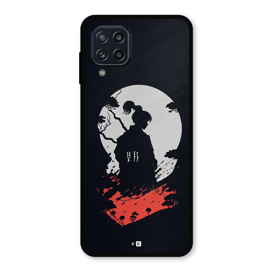 Japanese Warrior Metal Back Case for Galaxy M32