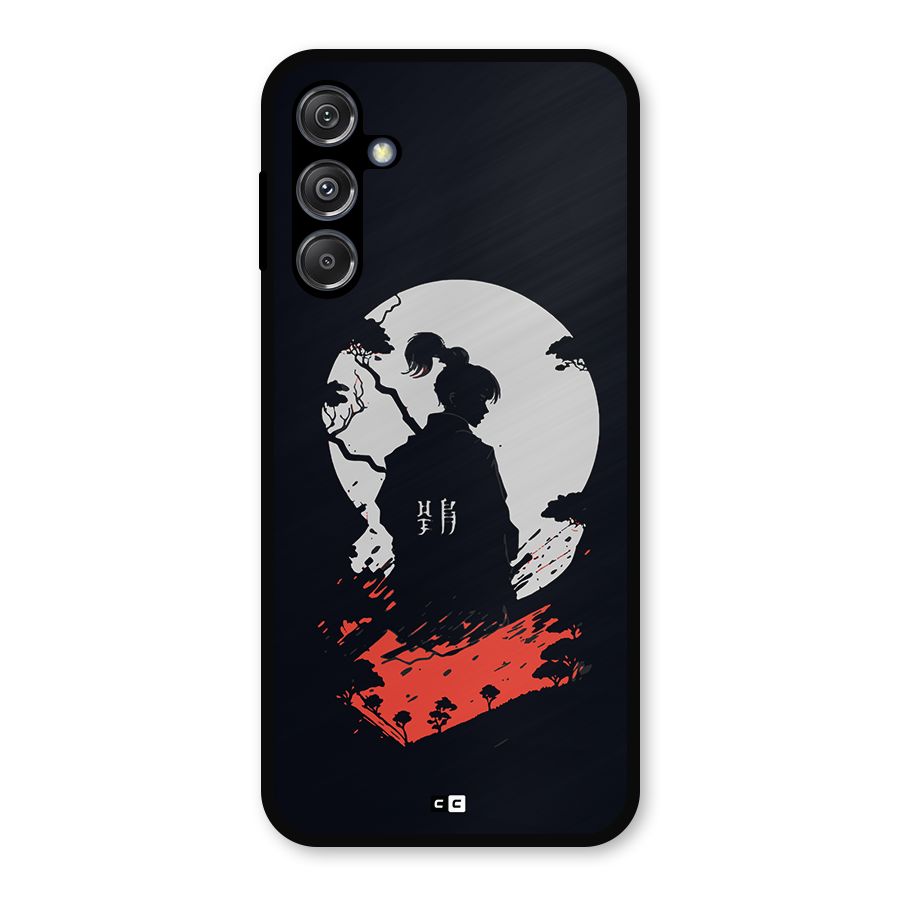 Japanese Warrior Metal Back Case for Galaxy M34 5G