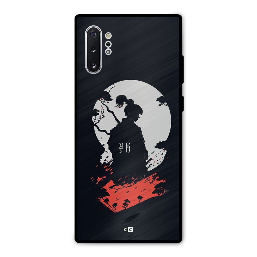 Japanese Warrior Metal Back Case for Galaxy Note 10 Plus