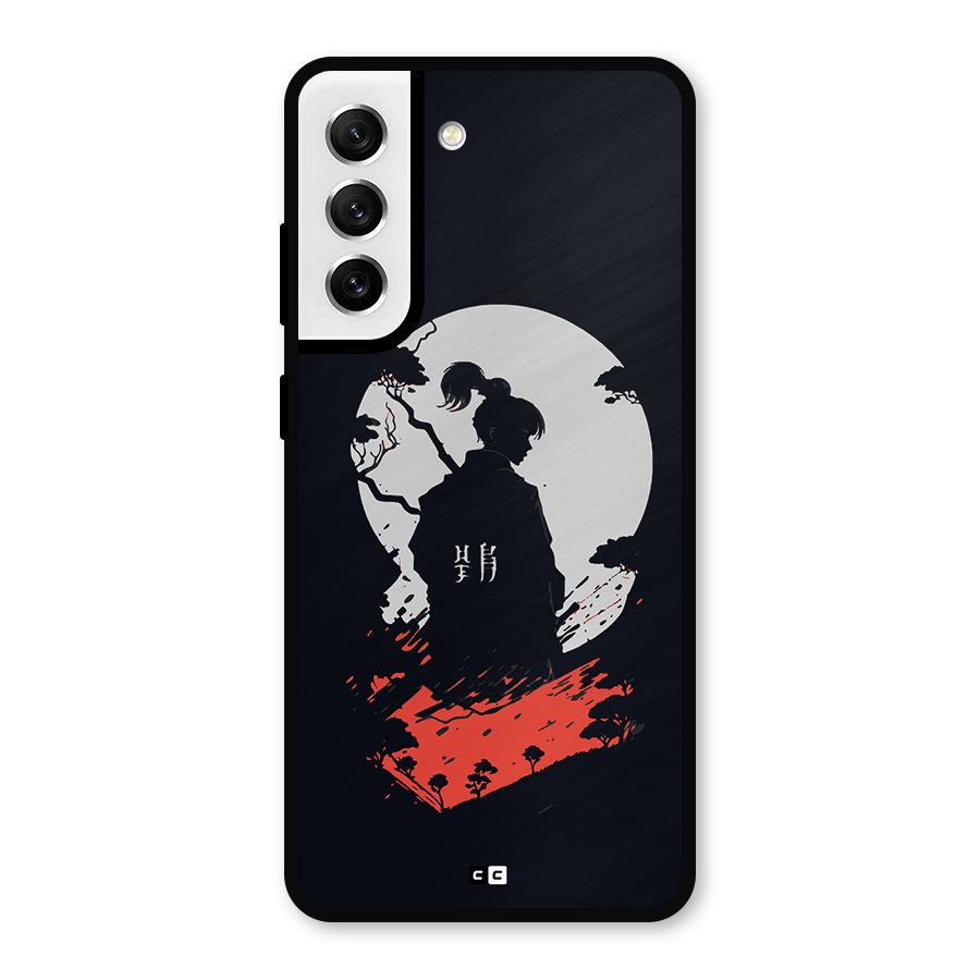 Japanese Warrior Metal Back Case for Galaxy S21 FE 5G
