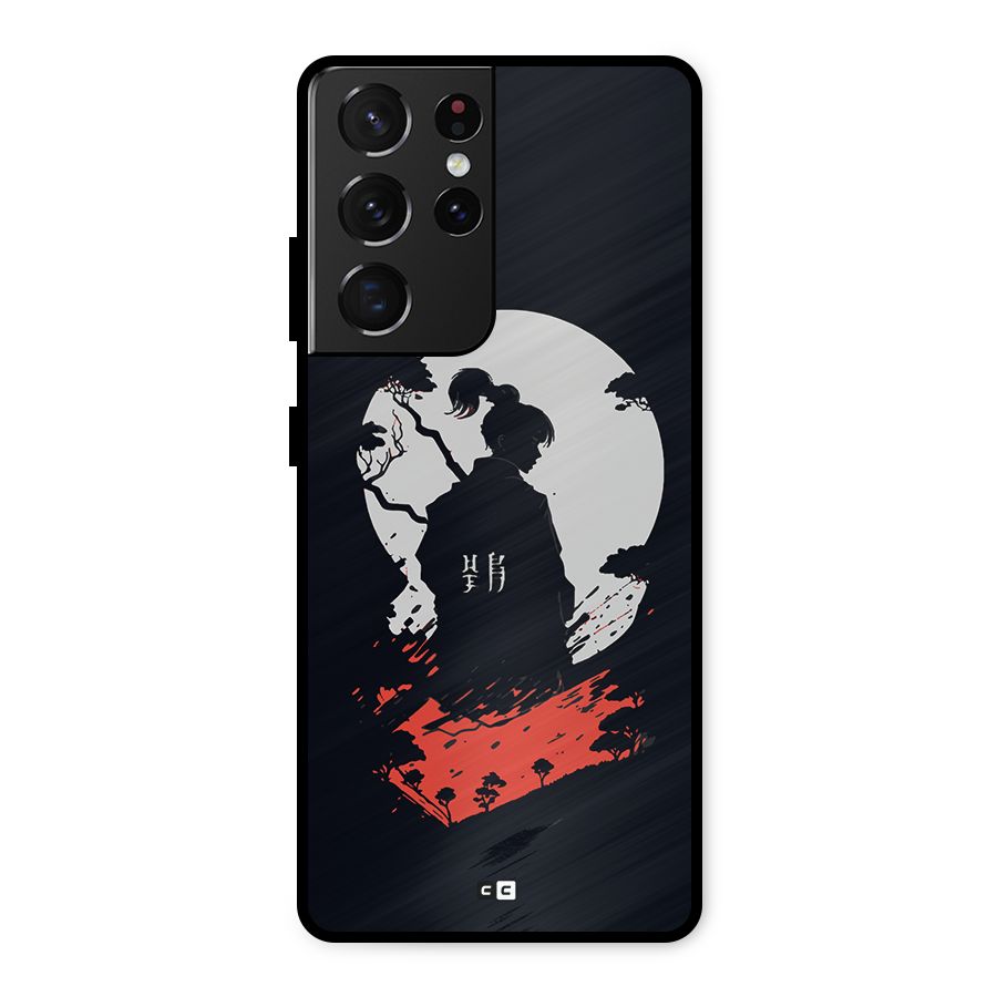 Japanese Warrior Metal Back Case for Galaxy S21 Ultra 5G