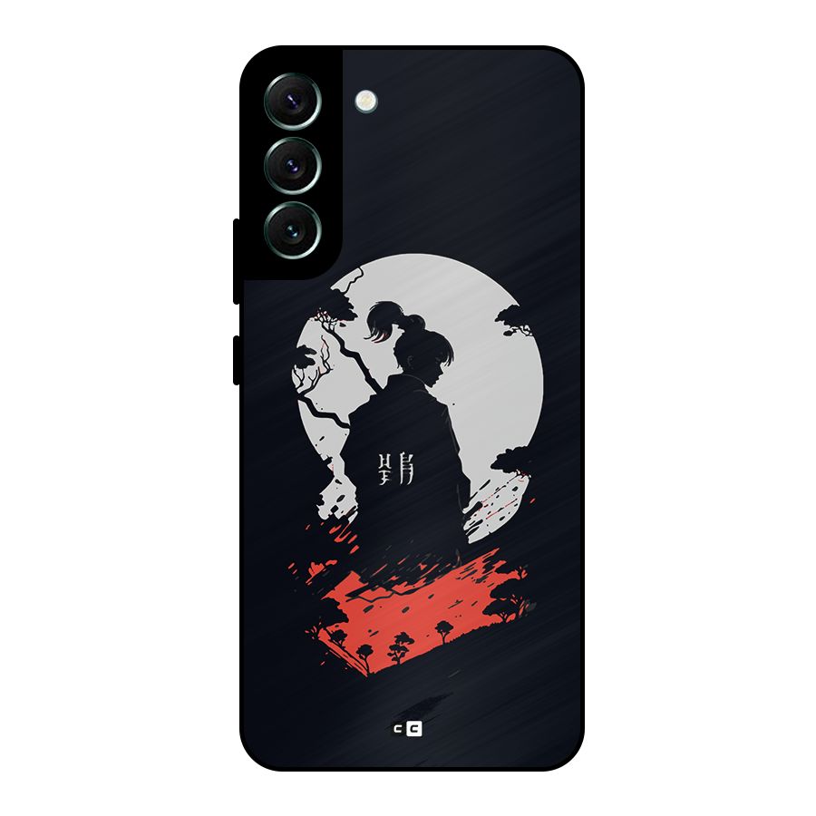 Japanese Warrior Metal Back Case for Galaxy S22 Plus 5G