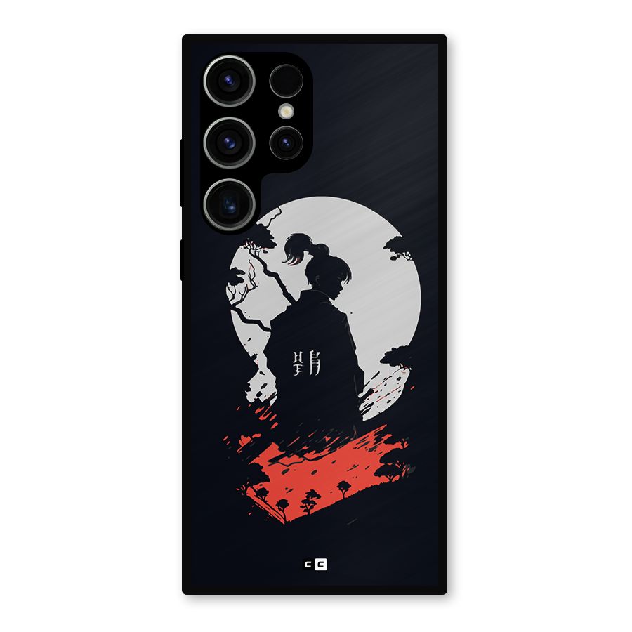Japanese Warrior Metal Back Case for Galaxy S23 Ultra