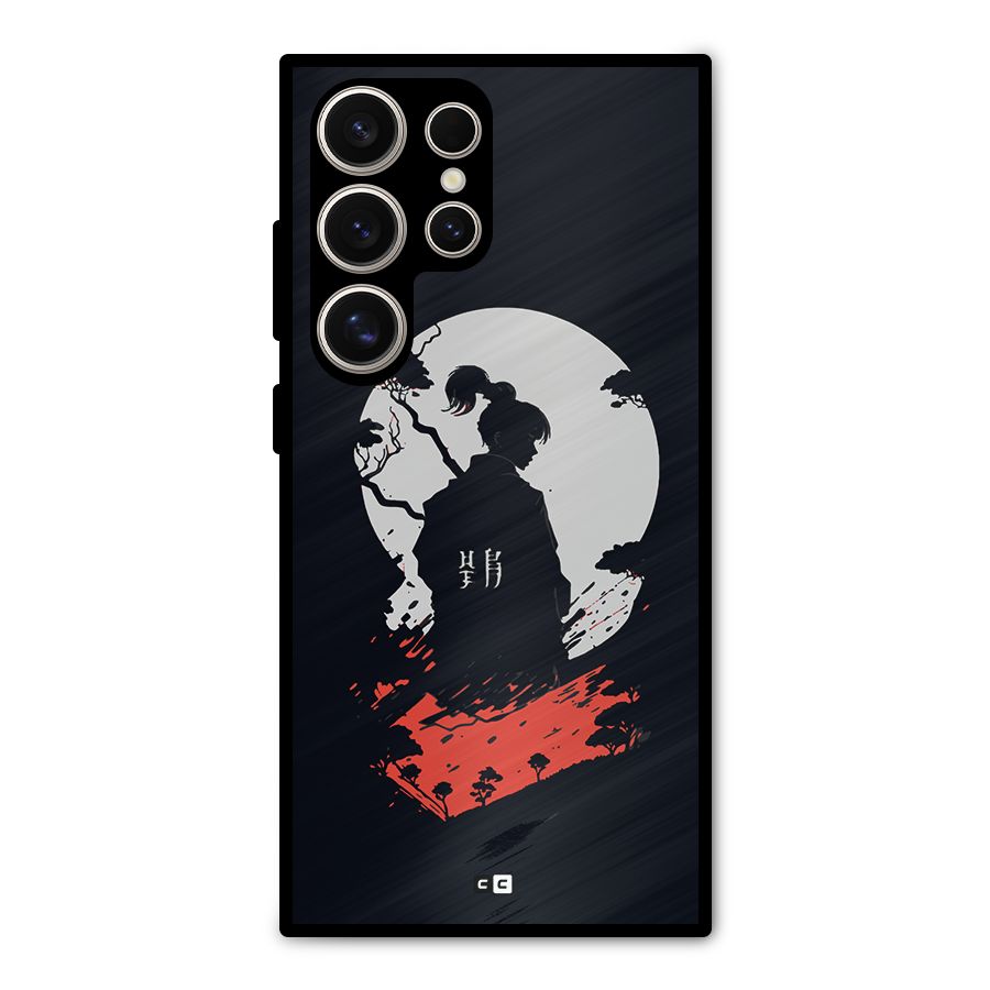 Japanese Warrior Metal Back Case for Galaxy S24 Ultra