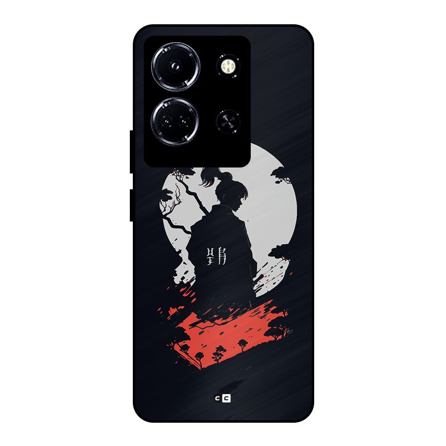 Japanese Warrior Metal Back Case for Infinix Note 30 5G