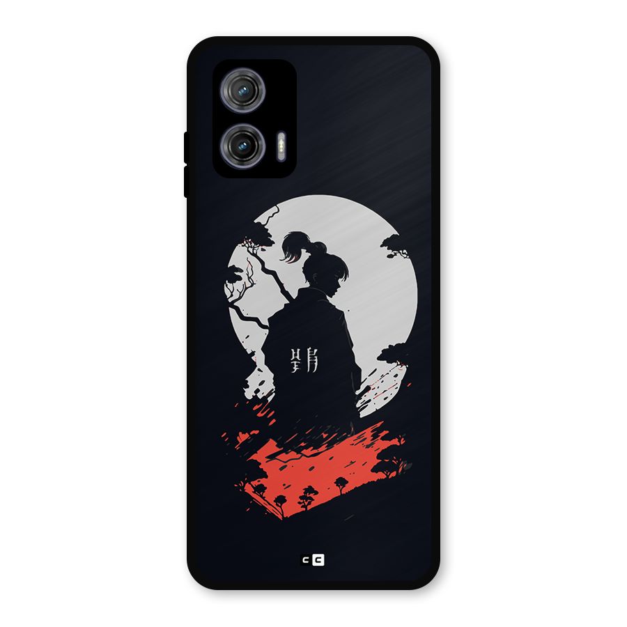 Japanese Warrior Metal Back Case for Moto G73