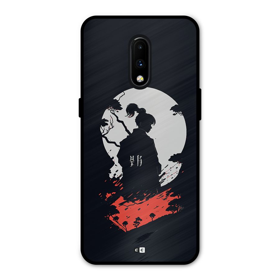 Japanese Warrior Metal Back Case for OnePlus 7