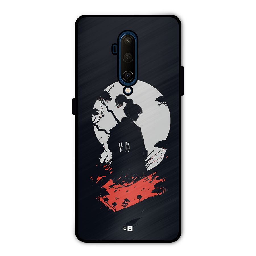 Japanese Warrior Metal Back Case for OnePlus 7T Pro